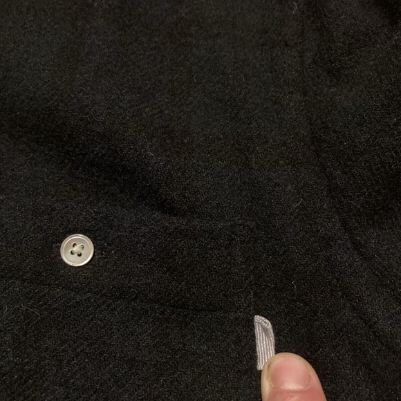 Patrik Ervell FW12 Wool Shirt Two Pocket Shirt Over-Dyed Black Watch S Small - Picture 6 of 8